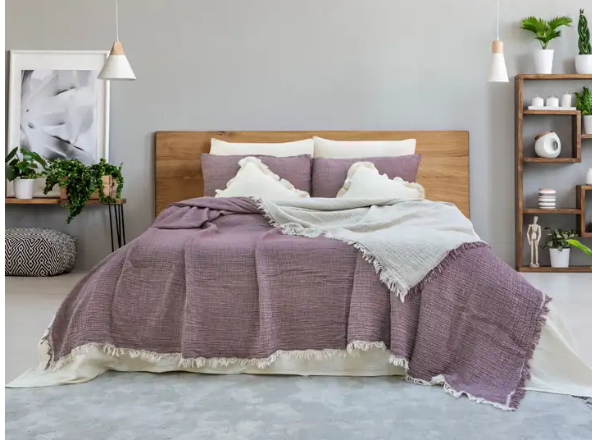 4-lagige Premium Muslin Decke – 100% Baumwolle (160x240 cm)