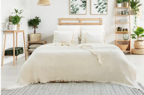 4-lagige Premium Muslin Decke – 100% Baumwolle (160x240 cm)