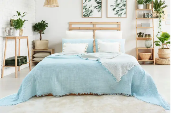 4-lagige Premium Muslin Decke – 100% Baumwolle (160x240 cm)