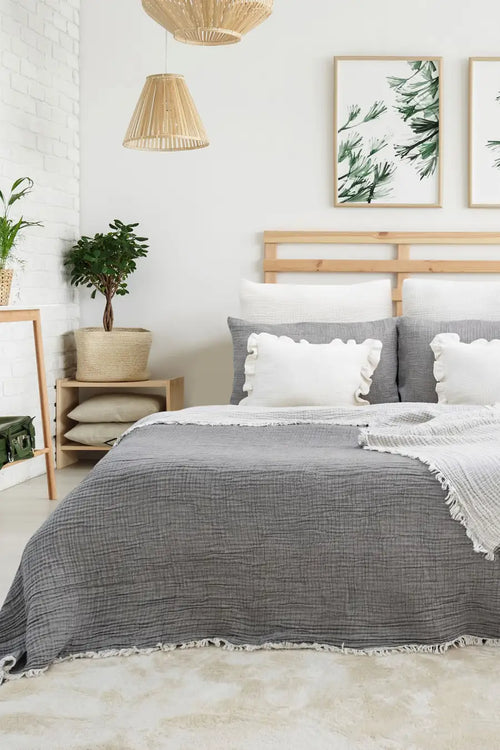 4-lagige Premium Muslin Decke – 100% Baumwolle (160x240 cm)
