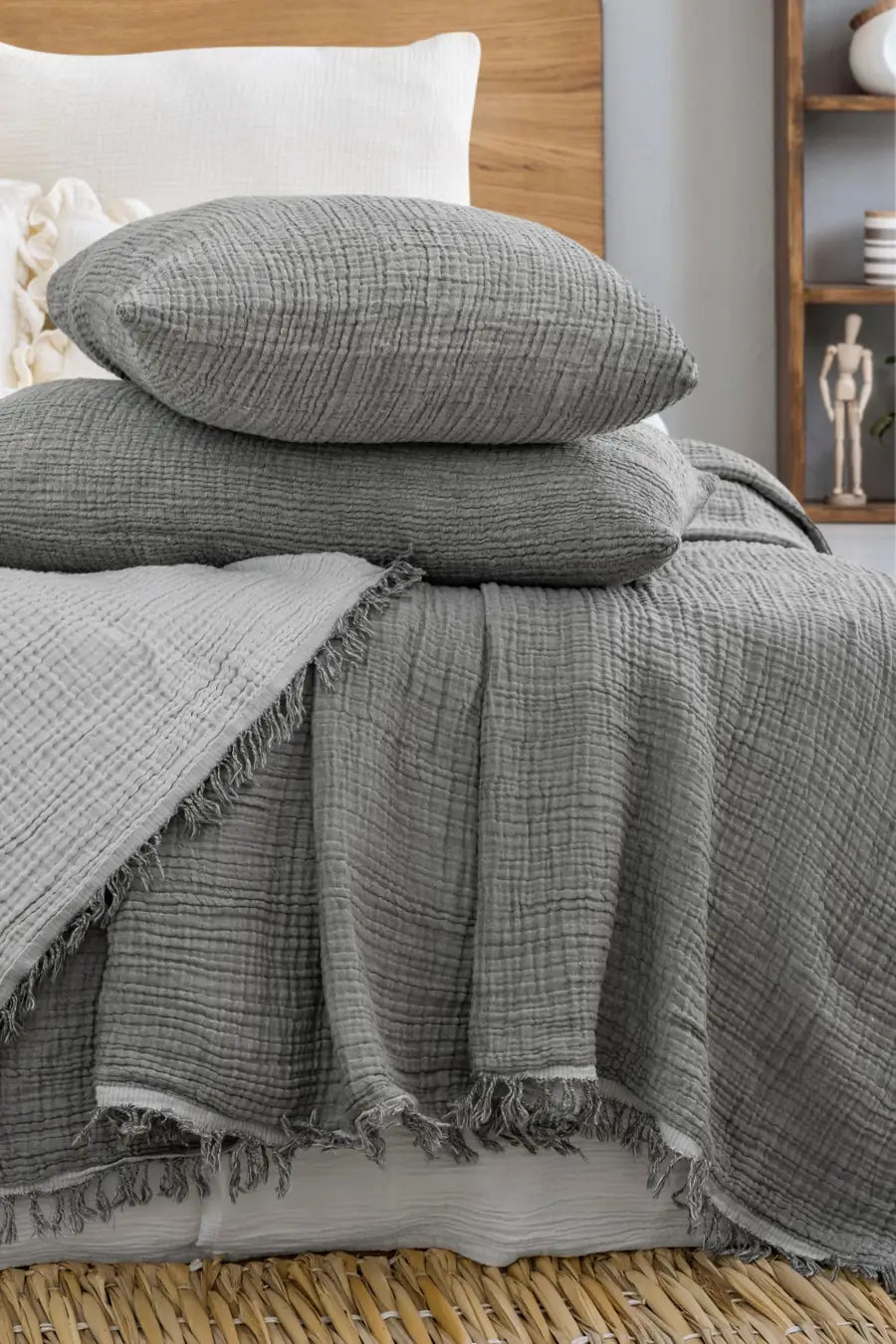 4-lagige Premium Muslin Decke – 100% Baumwolle (160x240 cm)