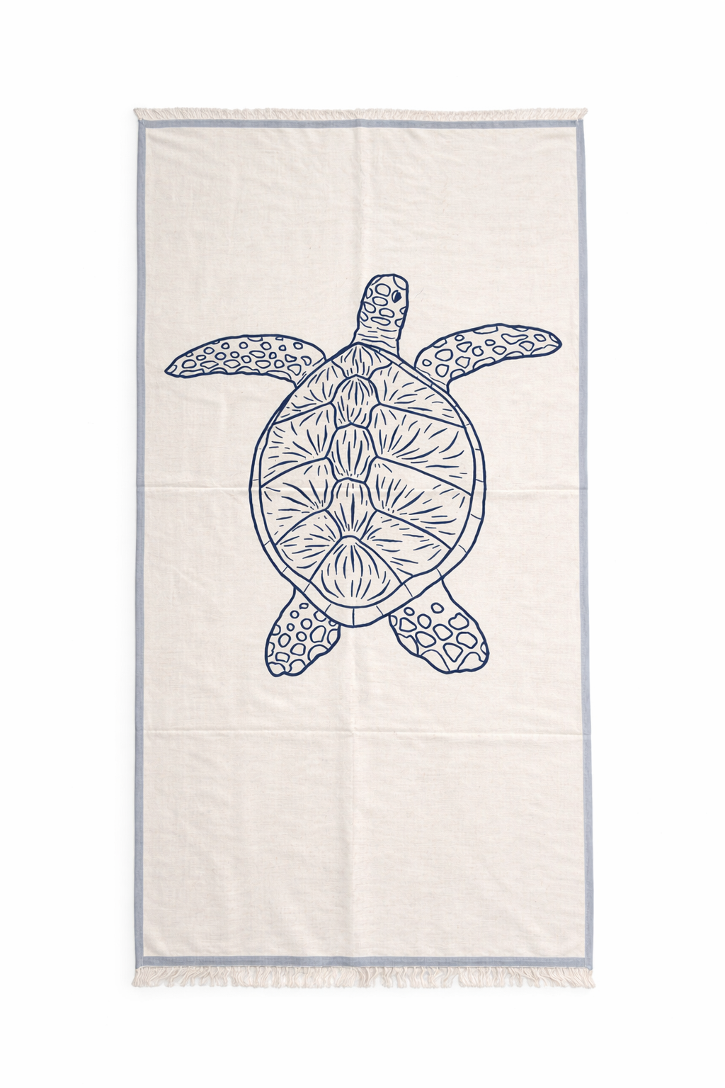 Premium Jacquard-Hamamtuch „Meeresschildkröte“ – 100% Baumwolle Pestemal